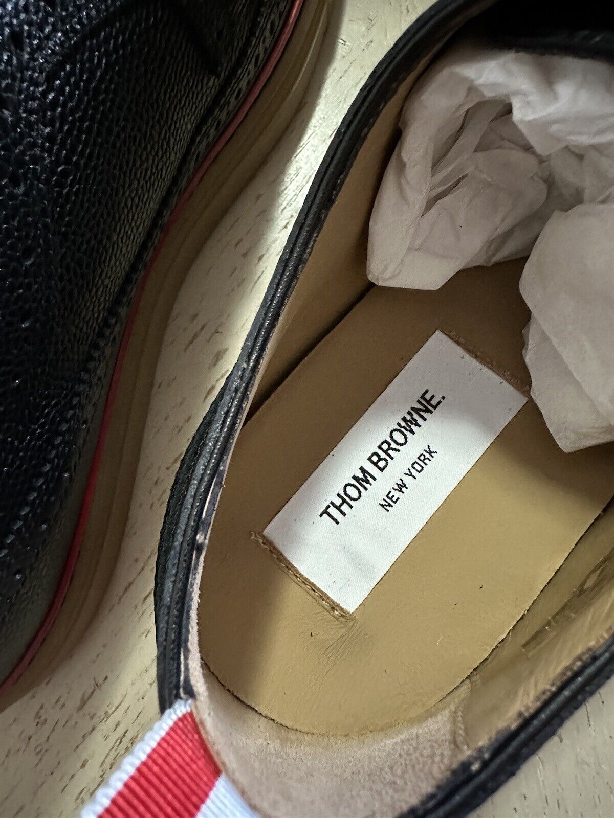 NIB Thom Browne Men  Wingtip Leather Oxford Brogue Sneakers 10 US / 43 EU Italy
