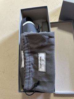NIB Thom Browne  Logo Slides Sandal Dark Gray Size 8 US/41 Eu Italy
