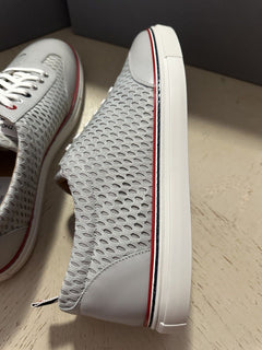 NIB Thom Browne Men Leather & Mesh Training Sneakers Shoes Gray 11 US/44 Eu Ita