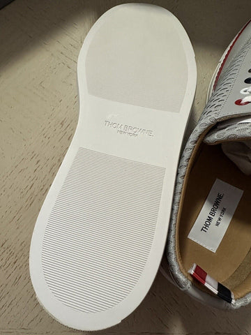 NIB Thom Browne Men Leather & Mesh Training Sneakers Shoes Gray 11 US/44 Eu Ita