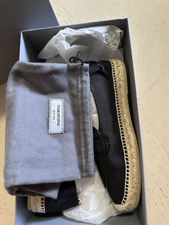 NIB Thom Browne Men Penny Espadrille Loafers Shoes Black 9 US/42 EU Spain