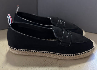NIB Thom Browne Men Penny Espadrille Loafers Shoes Black 9 US/42 EU Spain