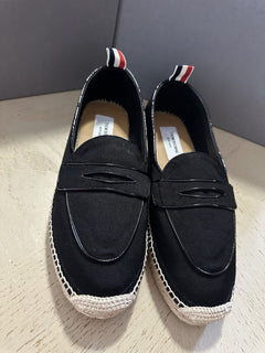 NIB Thom Browne Men Penny Espadrille Loafers Shoes Black 9 US/42 EU Spain