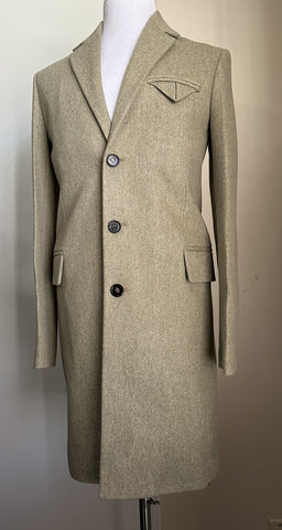 Bottega Veneta Men Military Wool Coat Overcoat Chameleon 40 US/50 Eu New $3100