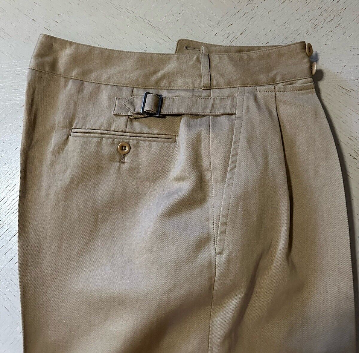 Ralph Lauren Purple Label Men Short Pants  Color Khaki 34 US/52 Eu $595 Italy