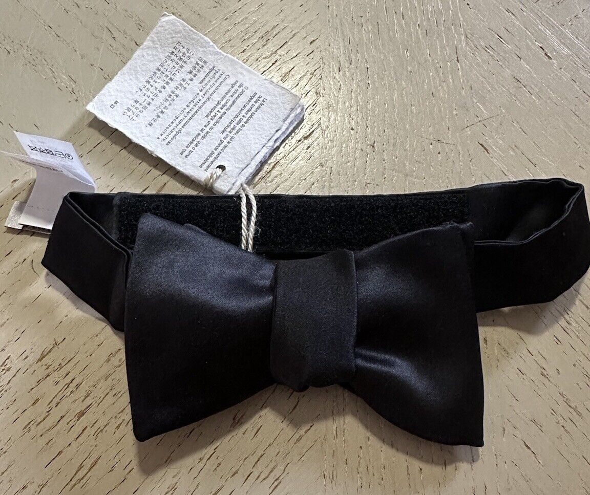 Brunello Cucinelli Silk Blend Bow Tie Black Italy $295