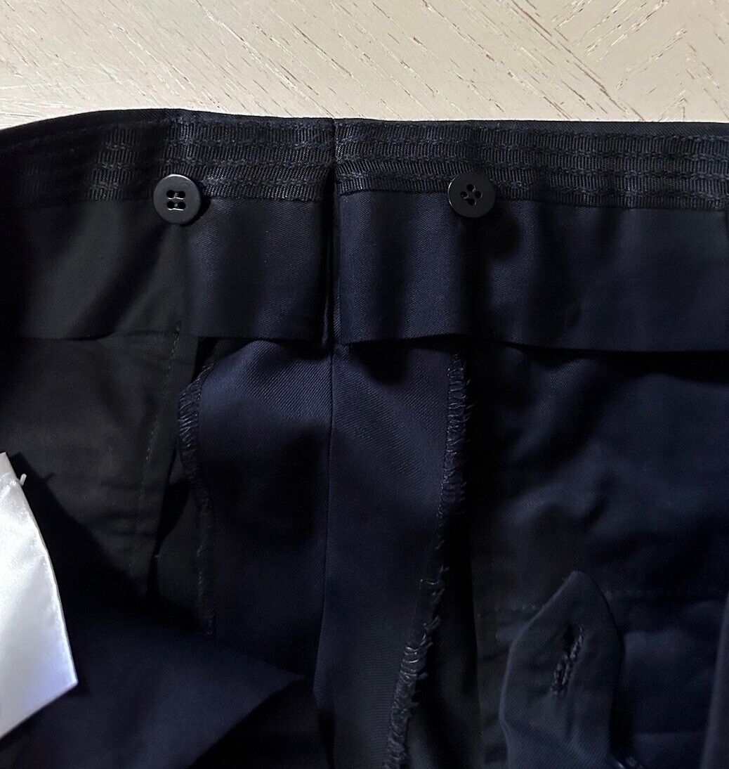 NWT $2410 Kiton Men’s Tuxedo Pants Super 150S Wool Black 36 US/52 Eu