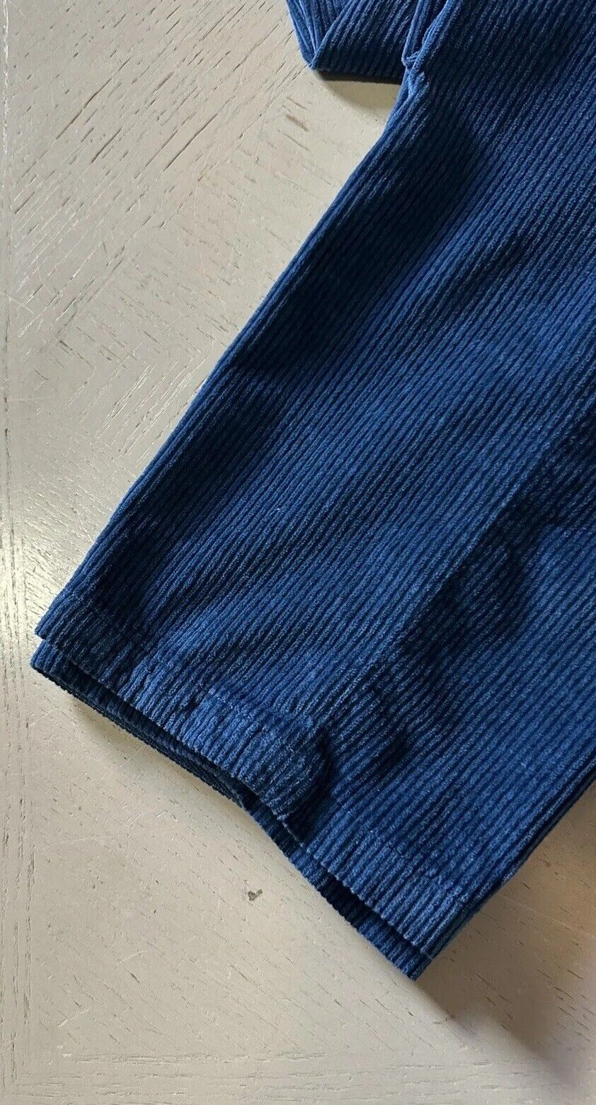 NWT $1495 Kiton Men’s Corduroy Cashmere Blend Pants Sky Blue 32 US Italy