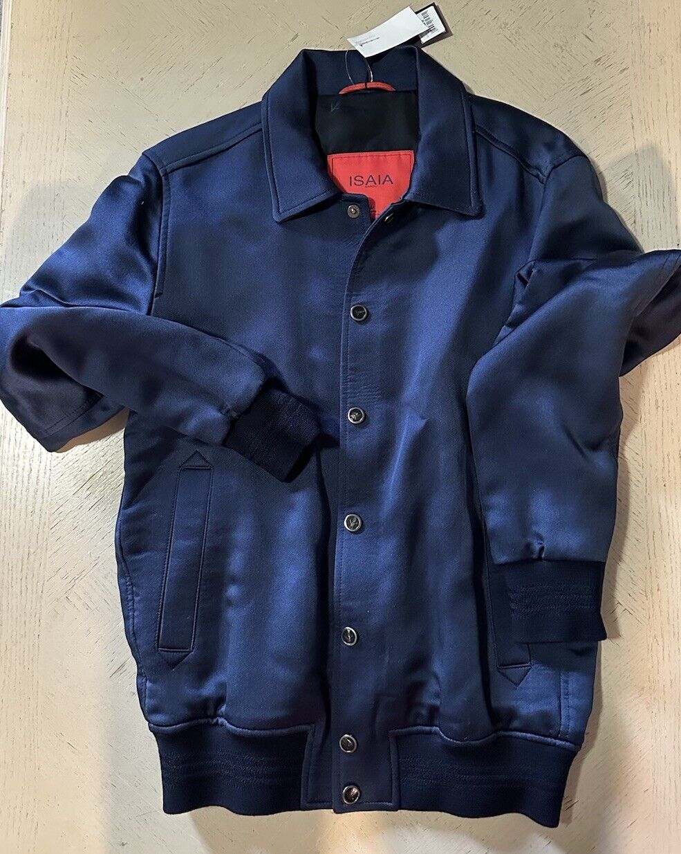 Isaia Men’s Wool & Silk Jacket Coat DK Blue 38R US/48R Eu Italy New $3250