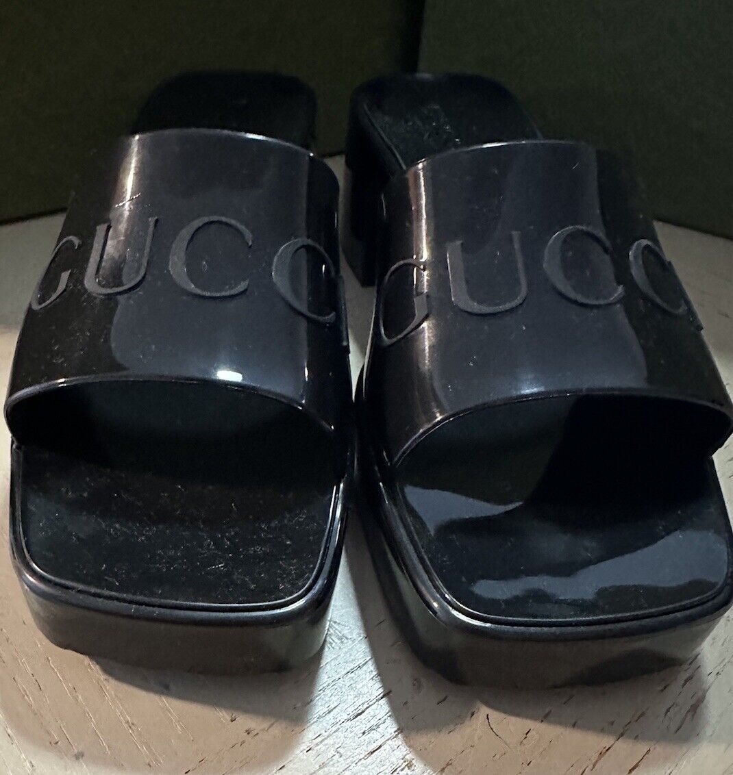 Gucci Women’s Sandal Shoes Black 7 US ( 37 Eu ) 624730 New