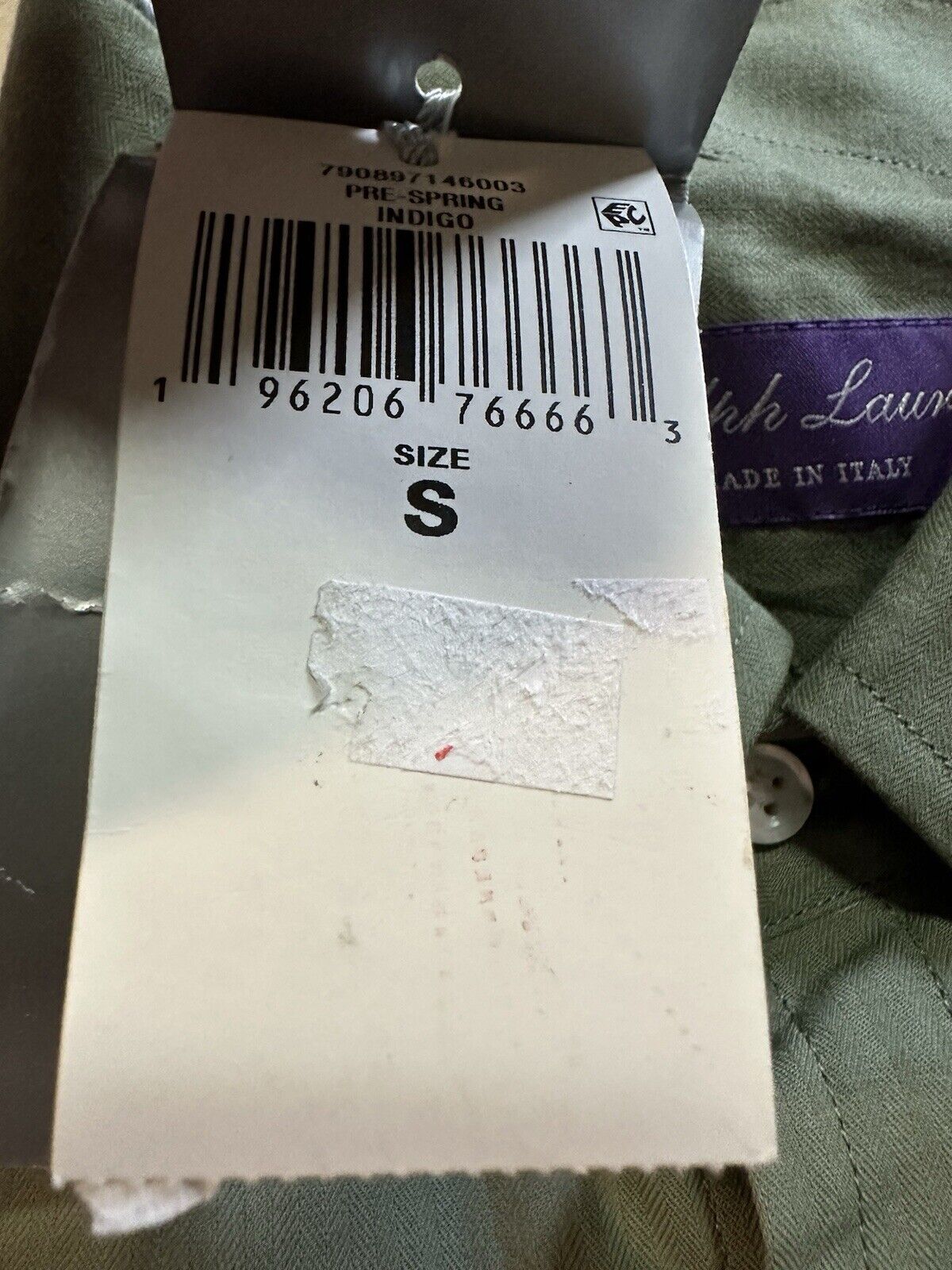 Ralph Lauren Purple Label Men’s Dress Shirt Size S Indigo Italy $495