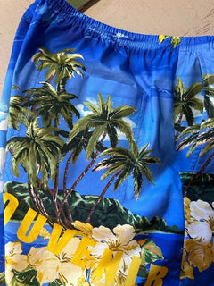 Gucci Men Drawstring Cotton Short Pants Blue/Multi 32 US/48 Eu New