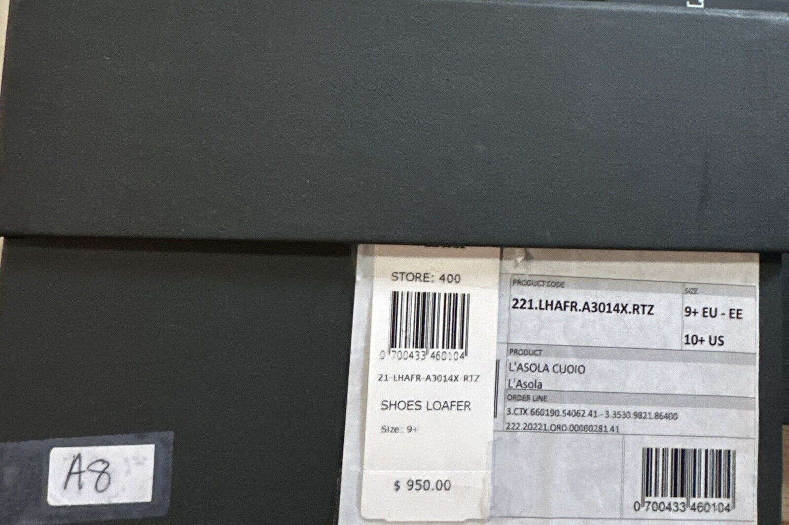 Ermenegildo Zegna Leather Reverse Construction Loafers DK Blue 10.5 US New $950