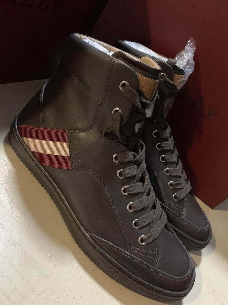 Bally Men Oldani Leather High-Top Sneakers Brown ( Chocolate ) 7 US New $650