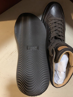 Bally Men Oldani Leather High-Top Sneakers Brown ( Chocolate ) 7 US New $650
