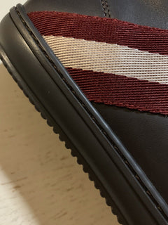 Bally Men Oldani Leather High-Top Sneakers Brown ( Chocolate ) 7 US New $650