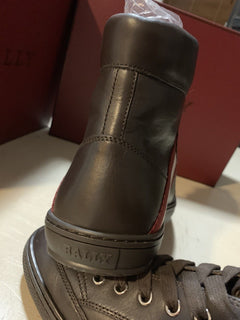 Bally Men Oldani Leather High-Top Sneakers Brown ( Chocolate ) 7 US New $650