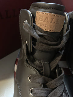 Bally Men Oldani Leather High-Top Sneakers Brown ( Chocolate ) 7 US New $650