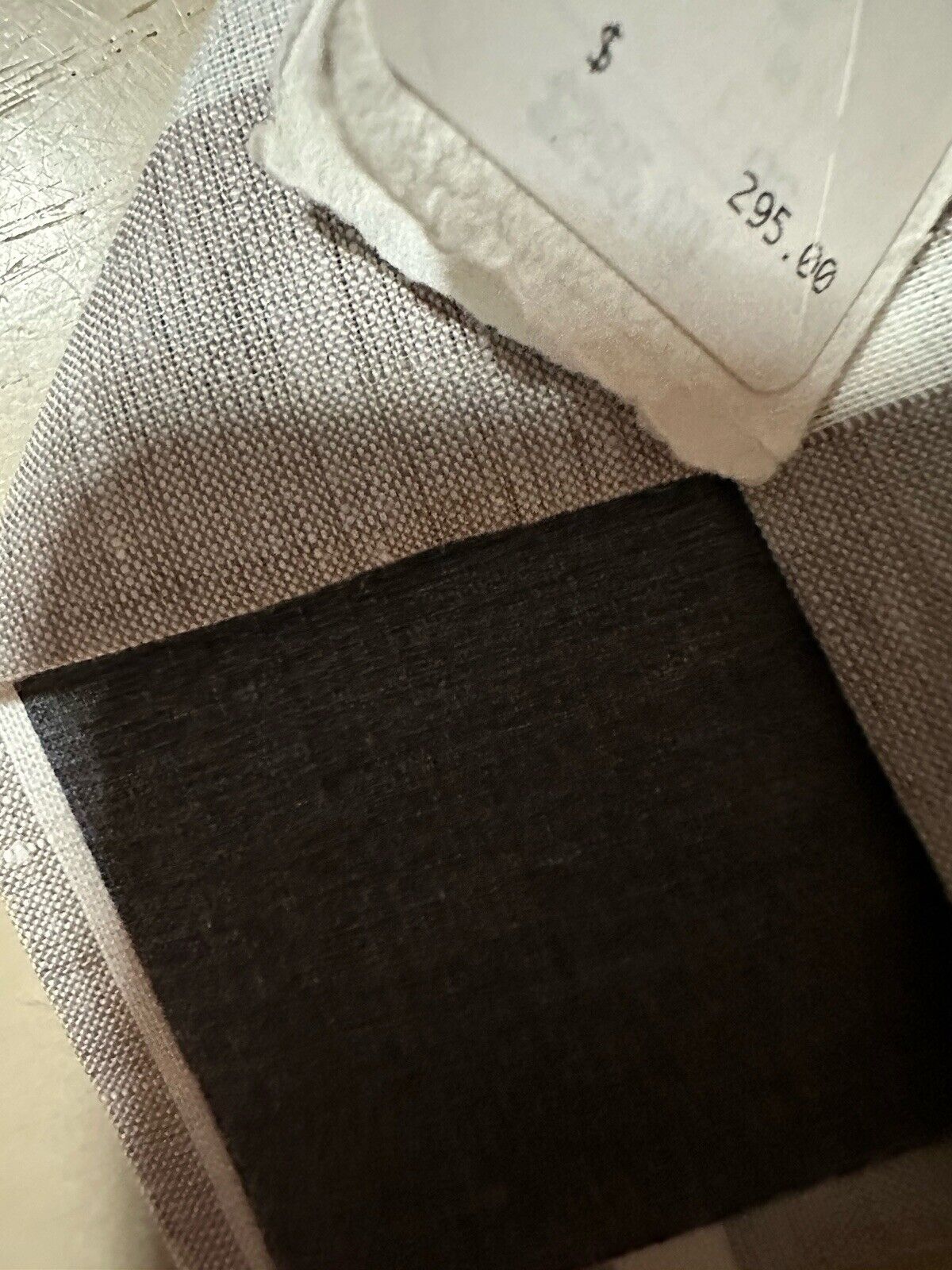 Brunello Cucinelli Stripe Linen Tie Gray Italy New $295