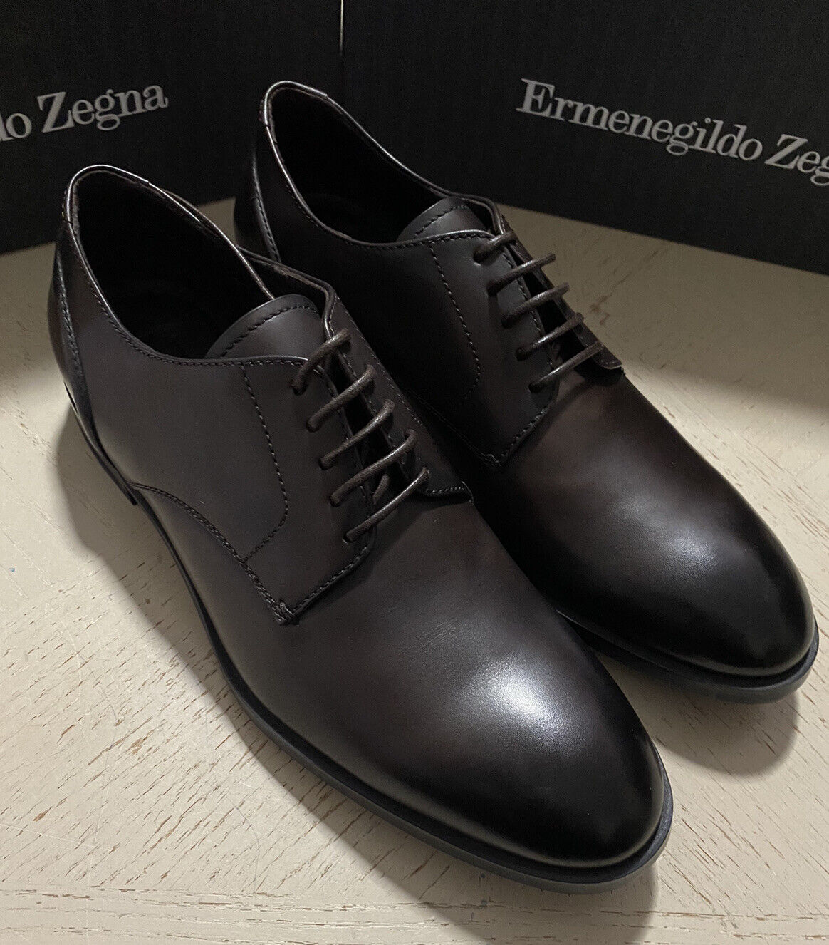 Ermenegildo Zegna Dress Shoes MD Brown 11 US ( 44 Eu ) Italy New $675