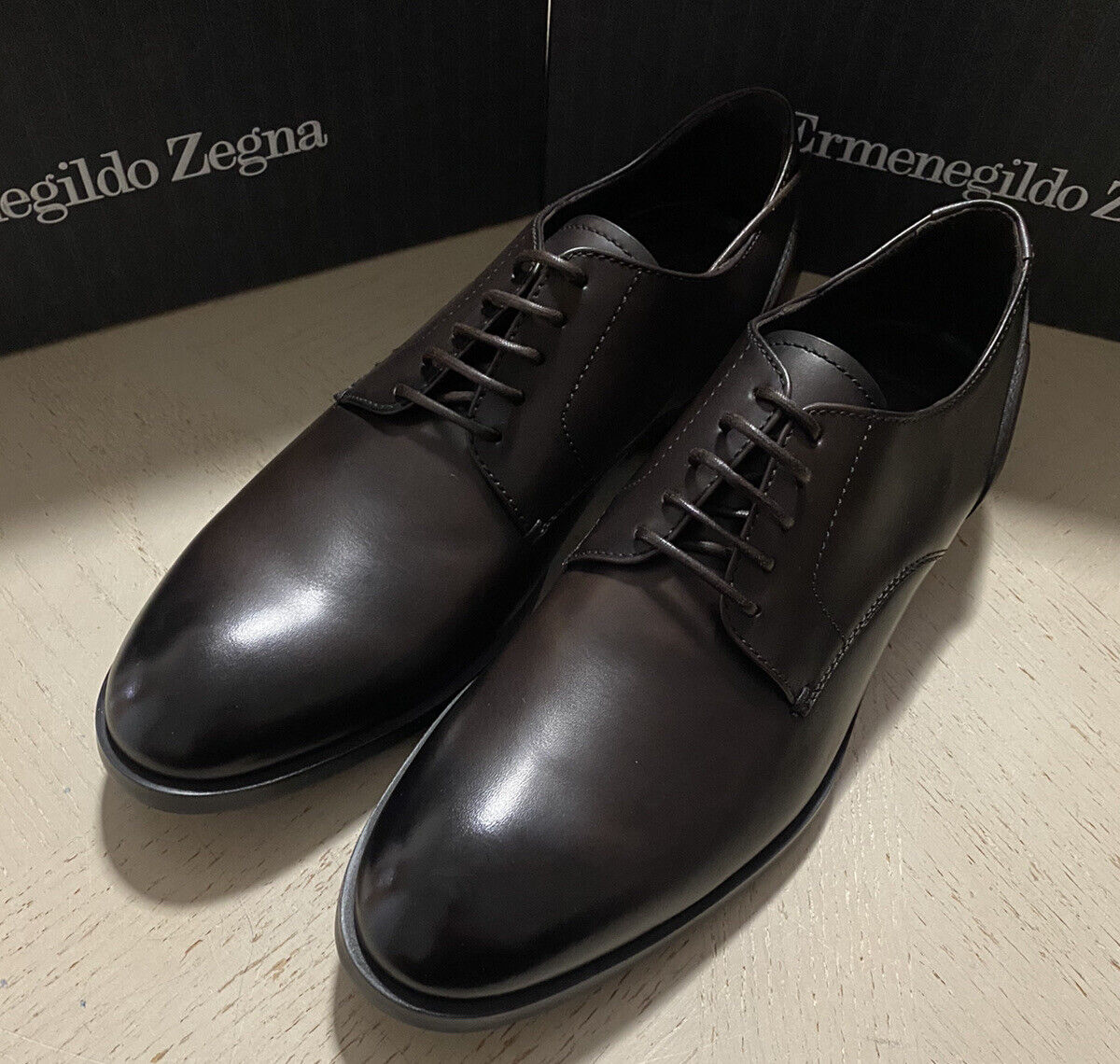 Ermenegildo Zegna Dress Shoes MD Brown 11 US ( 44 Eu ) Italy New $675