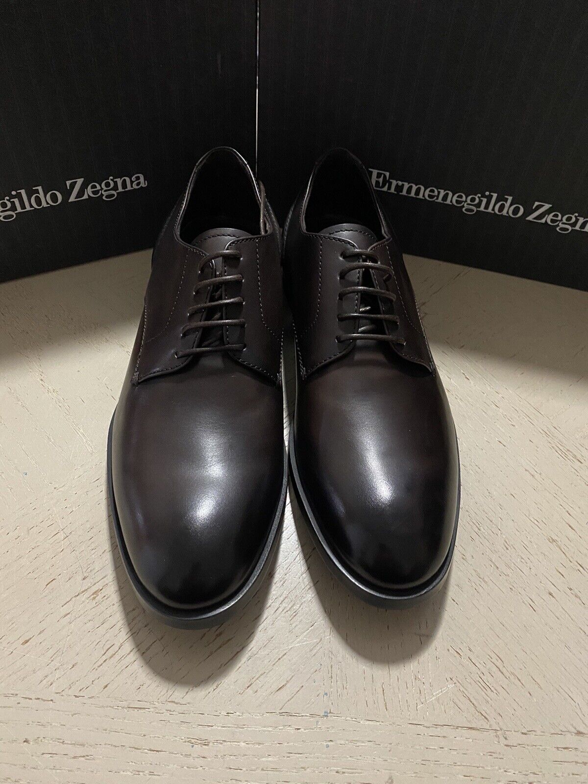 Ermenegildo Zegna Dress Shoes MD Brown 11 US ( 44 Eu ) Italy New $675