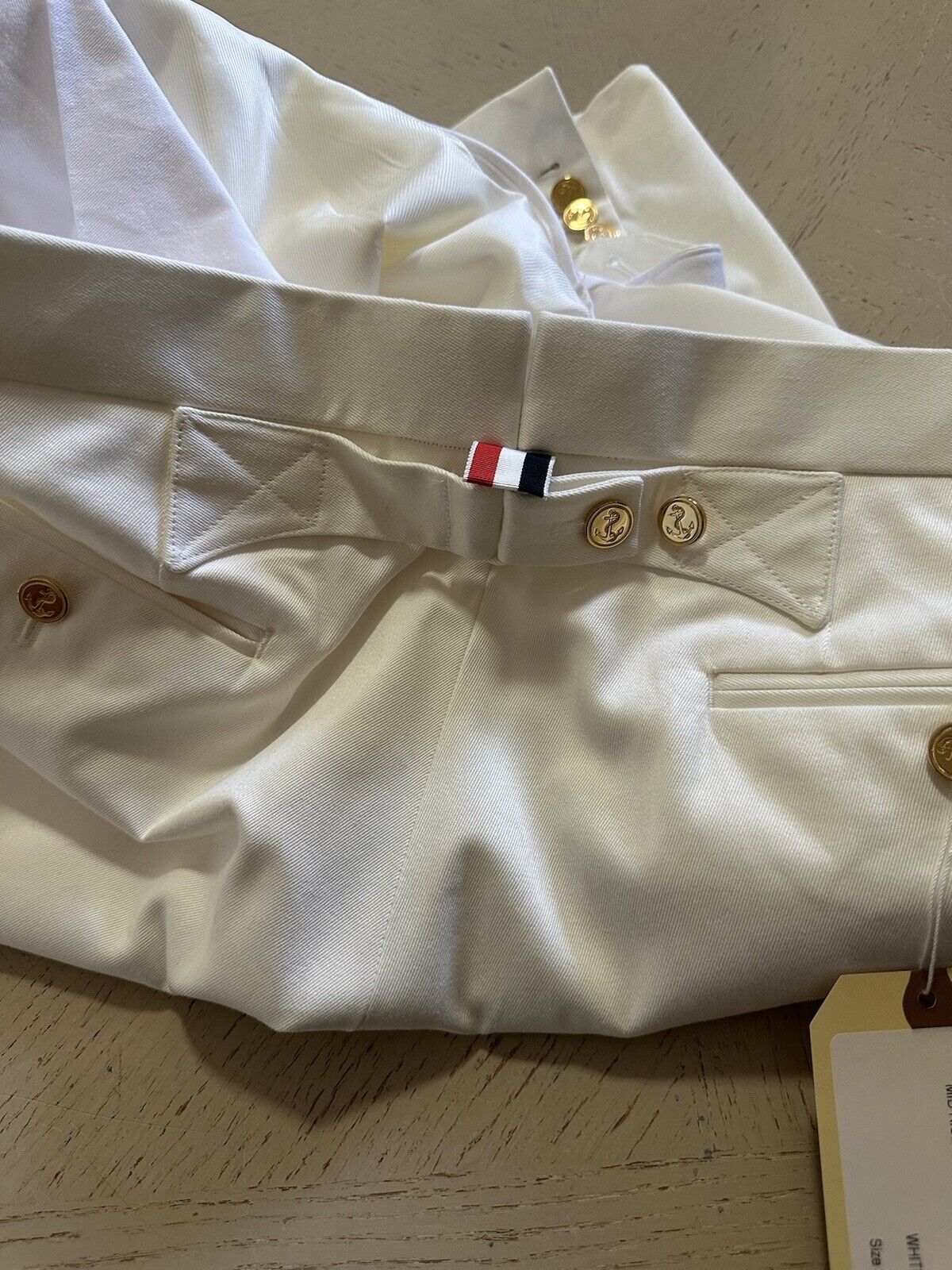 NWT $1010 Thom Brown Men Sold Bermuda Short Pants White Size 3 ( L ) 36 US/52 E