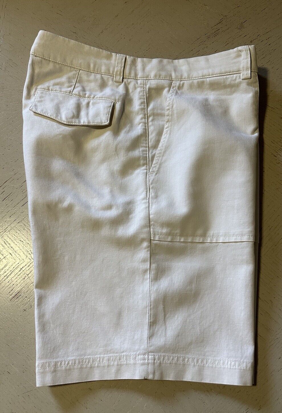 Brunello Cucinelli Men Short Pants Off White 50 Eu/Measured 36 US ) New $830