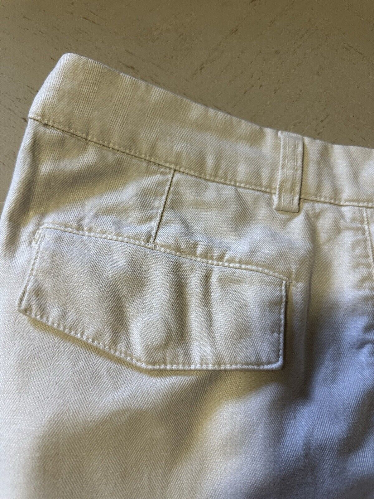 Brunello Cucinelli Men Short Pants Off White 50 Eu/Measured 36 US ) New $830