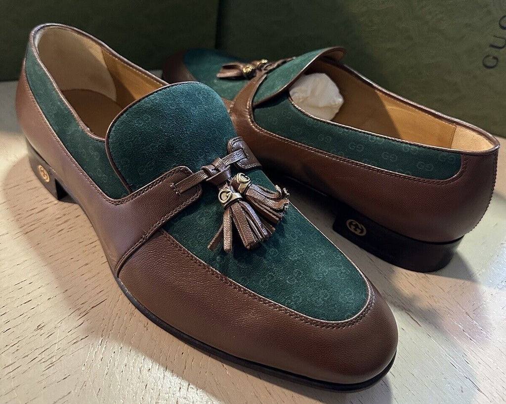 GG Men's Loafer Green Cowhide 731293