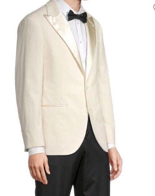 Brunello Cucinelli Men’s Corduroy Blazer Off White 42R US ( 52R Eu ) New $4995