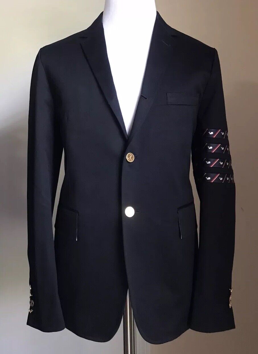 Thom Browne Men Contrast Trim Sleeve Blazer Jacket Navy ( 3 ) 40 US/50 Eu New