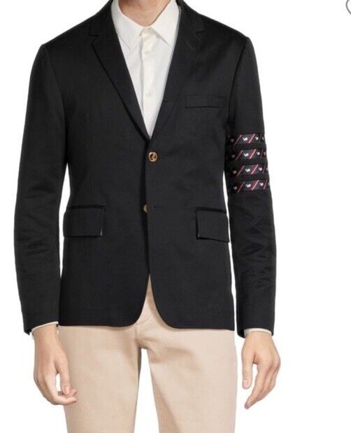 Thom Browne Men Contrast Trim Sleeve Blazer Jacket Navy ( 3 ) 40 US/50 Eu New