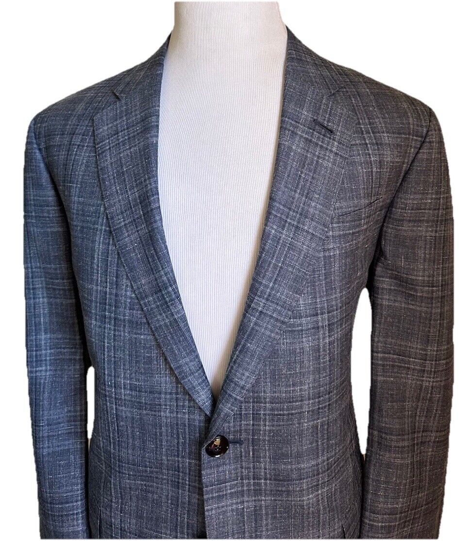 Giorgio Armani Men Sport Coat Jacket Blazer Blue 46L US/56L Eu Italy NWT $2395