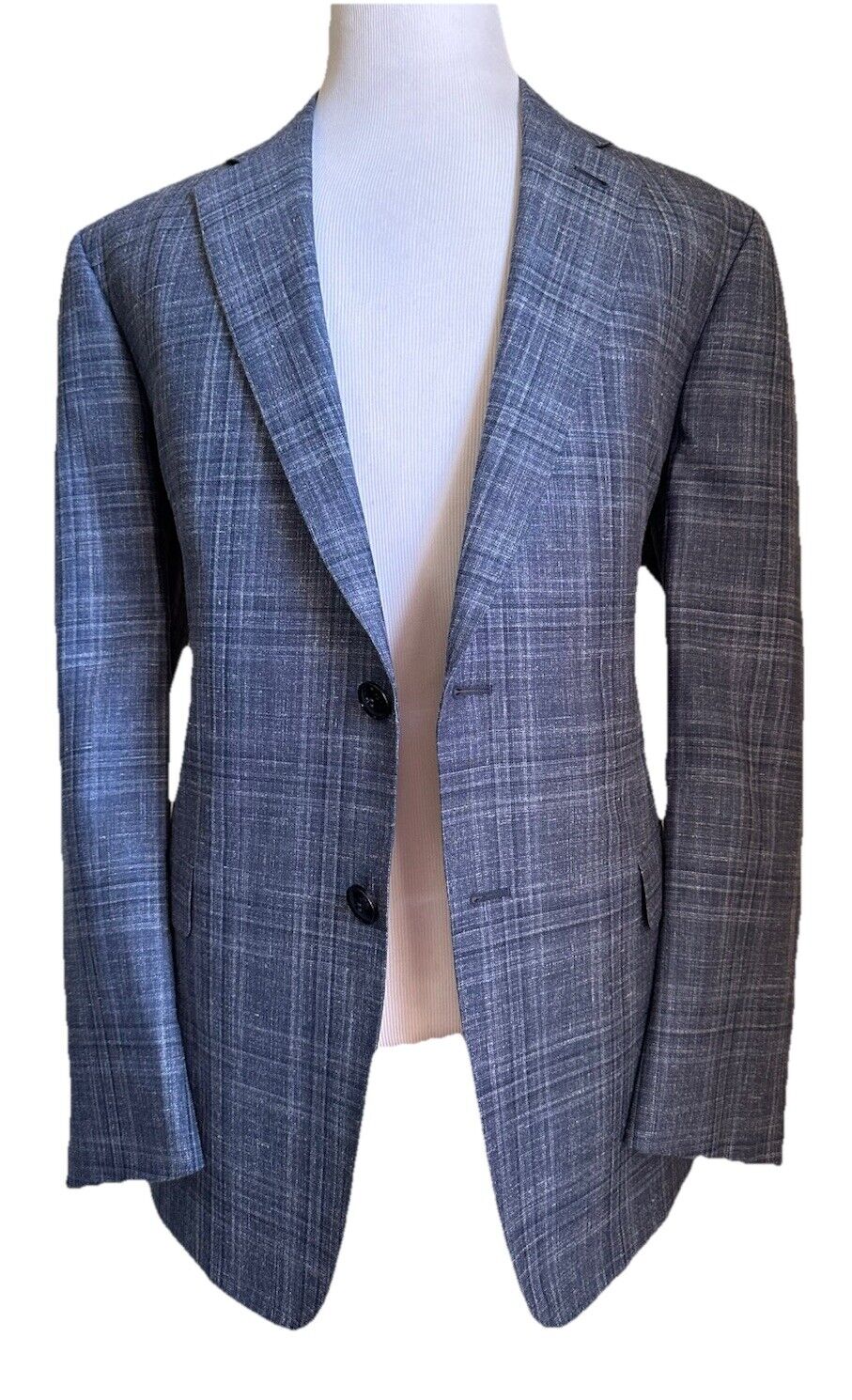 Giorgio Armani Men Sport Coat Jacket Blazer Blue 46L US/56L Eu Italy NWT $2395