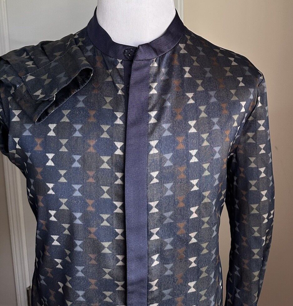 NWT $2595 Giorgio Armani Men Jacket Shirt Blue/Multi 42 US/52 Eu Italy