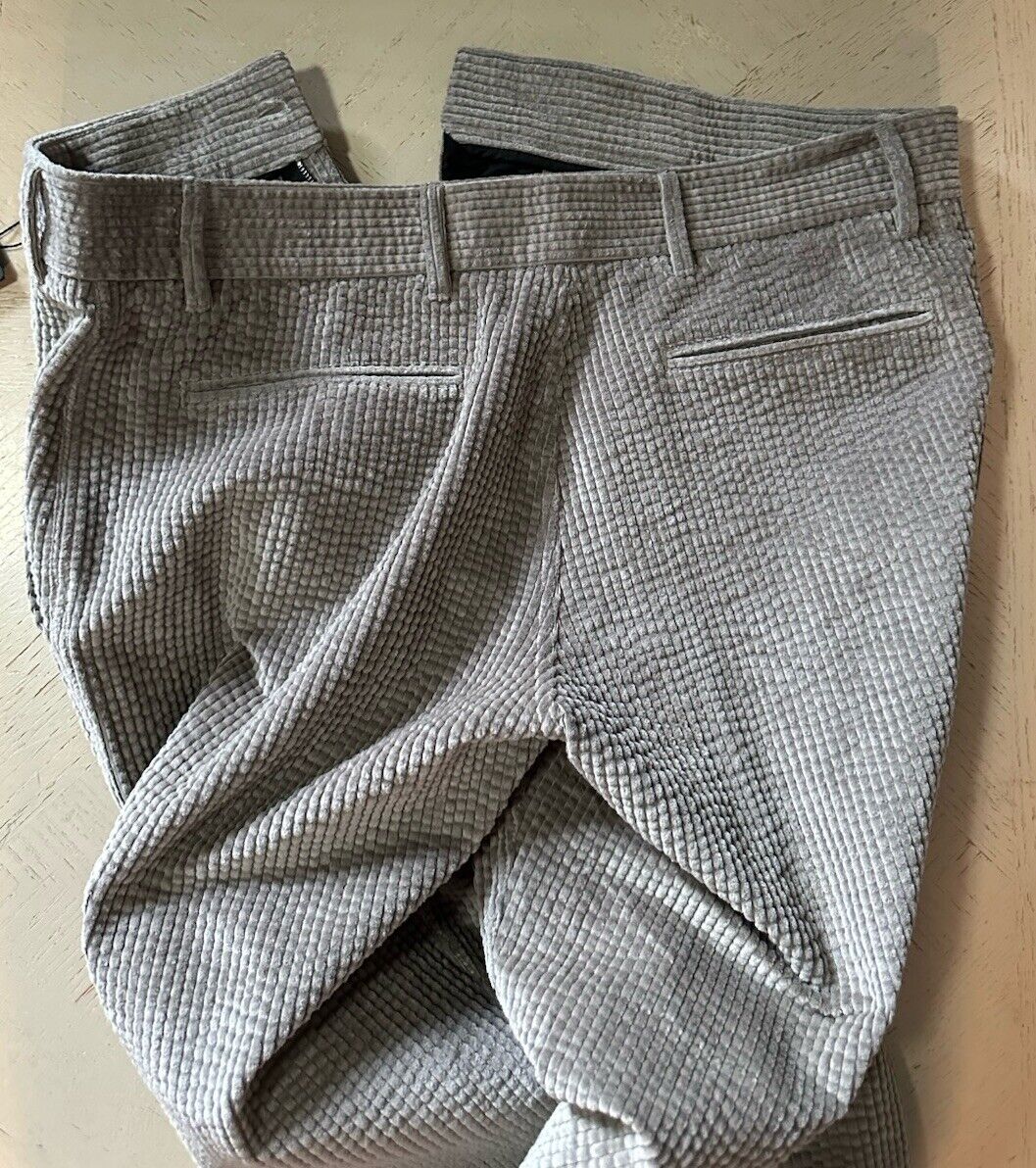 Giorgio Armani Mens Corduroy Pants DK Gray 36 US/52 Eu Italy New $1195