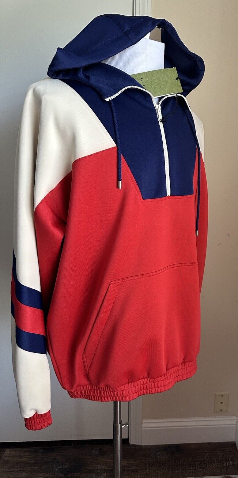 Gucci Men's Hodge Track Jacket Red/blue/White Size XL NWT $2300