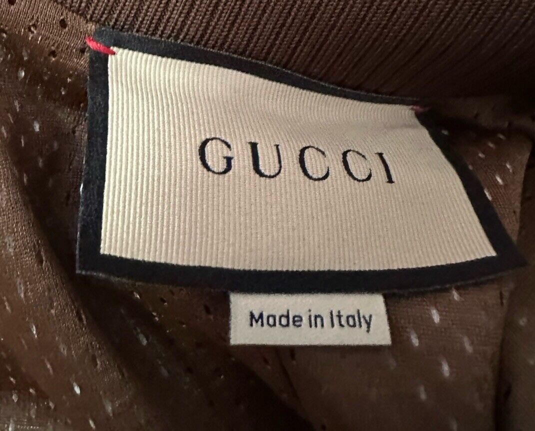 New $5400 Gucci Men’s GG-monogram Metallic Jersey Track Suit Gold XL New