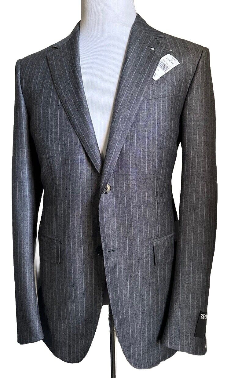 ZEGNA Trofeo Men’s Wool Striped Suit Gray 40R US/50R Eu New $3990