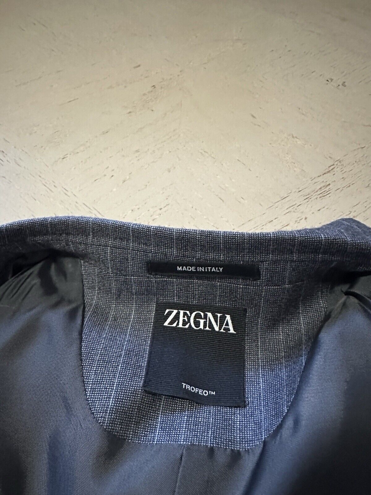 ZEGNA Trofeo Men’s Wool Striped Suit Gray 40R US/50R Eu New $3990