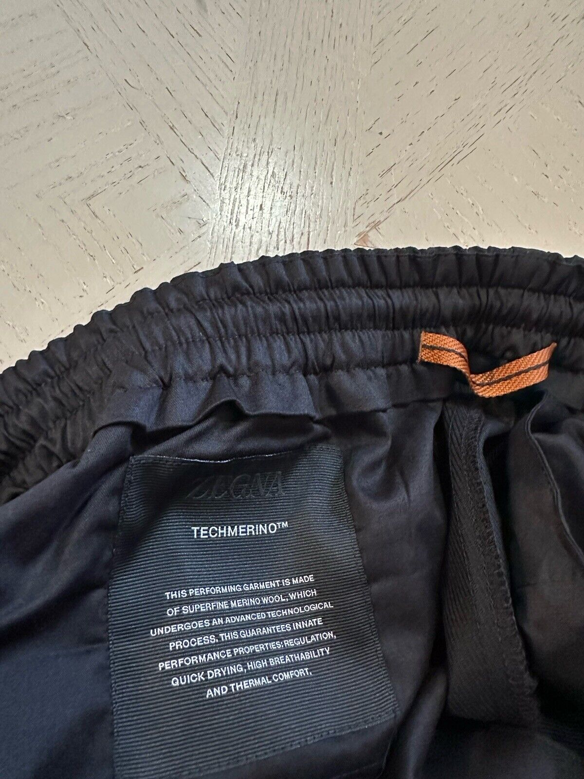 ZEGNA Techmerino Mens Drawstring Jogger Fit Pants Black 36 US/52 Eu New $1190