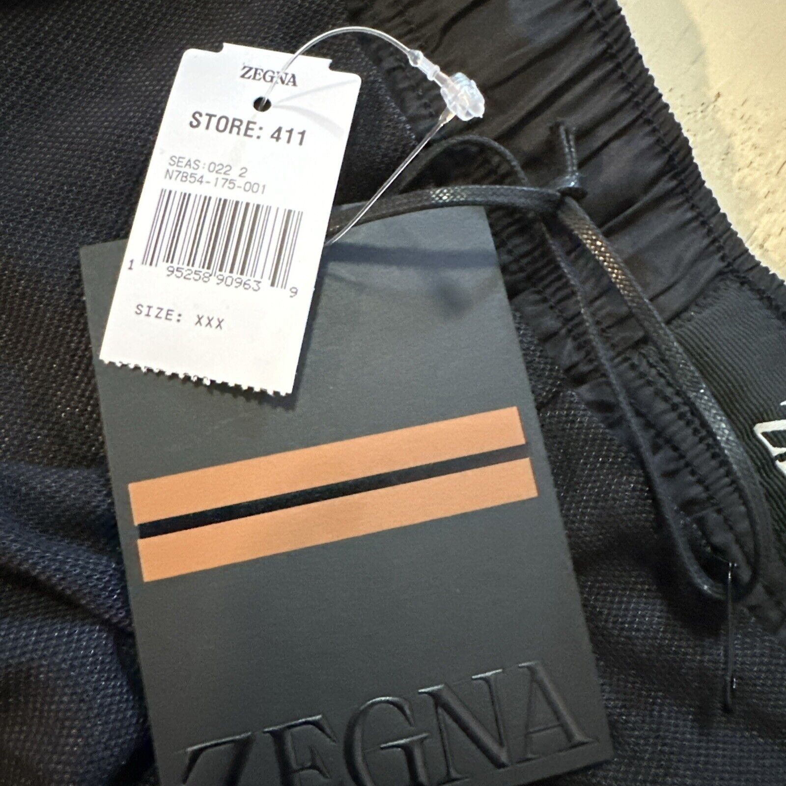 ZEGNA Men Drawstring Swim Short Color Black/Brown XXXL New $490 Italy