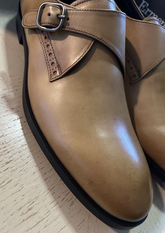 Ermenegildo Zegna Monk Dress Shoes MD Beige 12 US ( 45 Eu ) Italy New $780