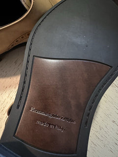 Ermenegildo Zegna Monk Dress Shoes MD Beige 12 US ( 45 Eu ) Italy New $780