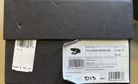 Ermenegildo Zegna Monk Dress Shoes MD Beige 12 US ( 45 Eu ) Italy New $780