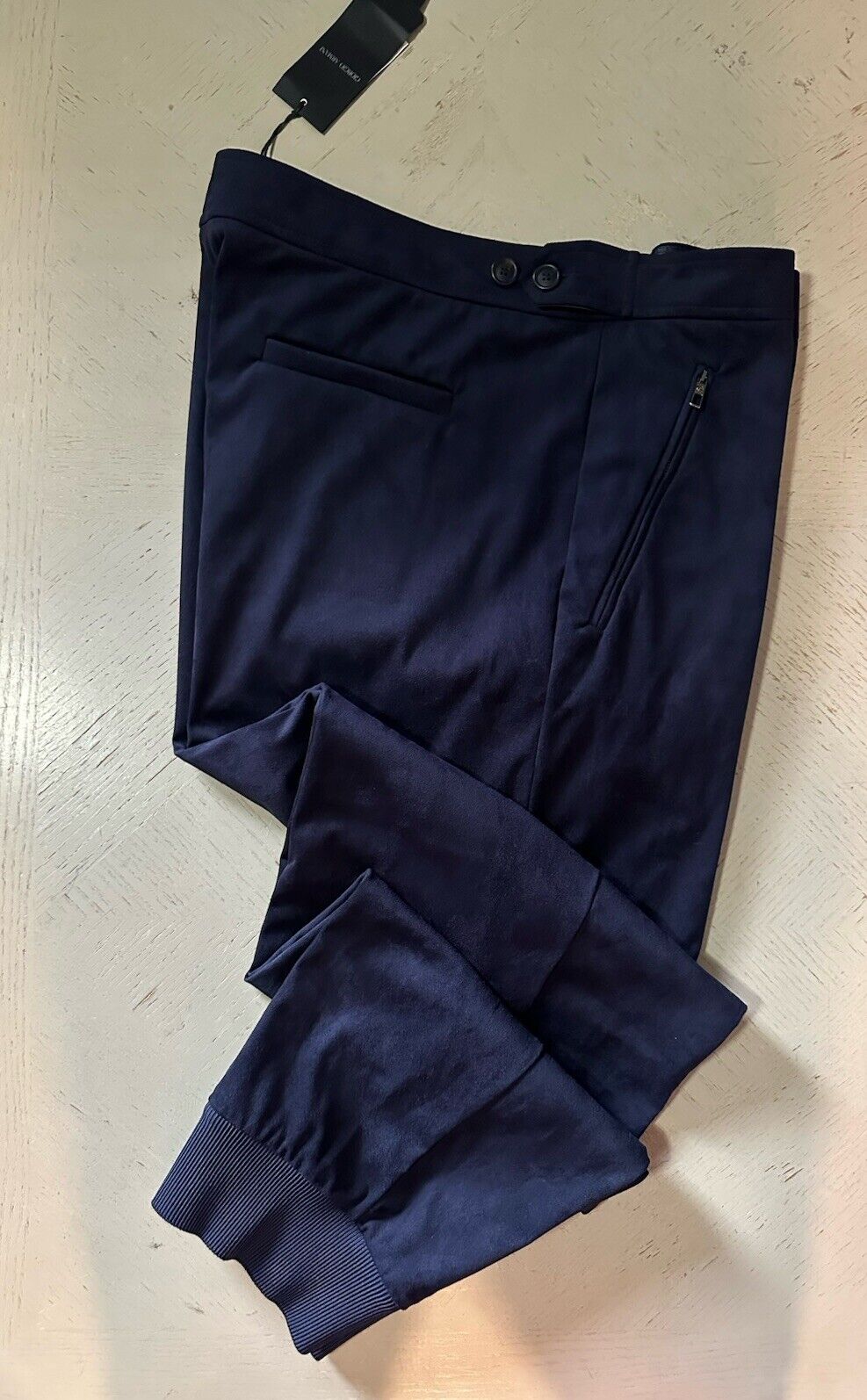 Giorgio Armani Mens Jogging Pants Navy 38 US Italy New $1295