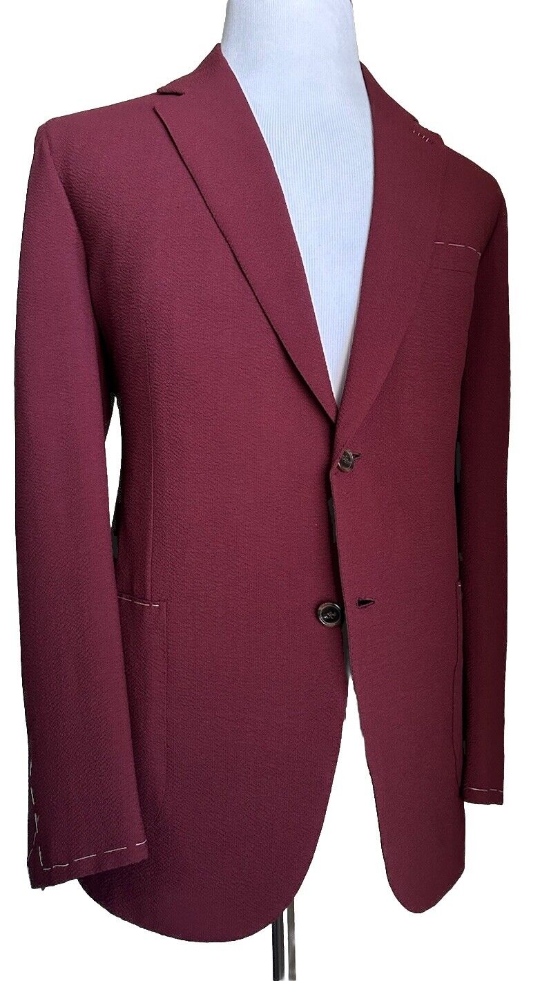 Brioni Men’s Wool/Silk Sport Coat Blazer Jacket Burguy 40R US/50R Eu New $5400