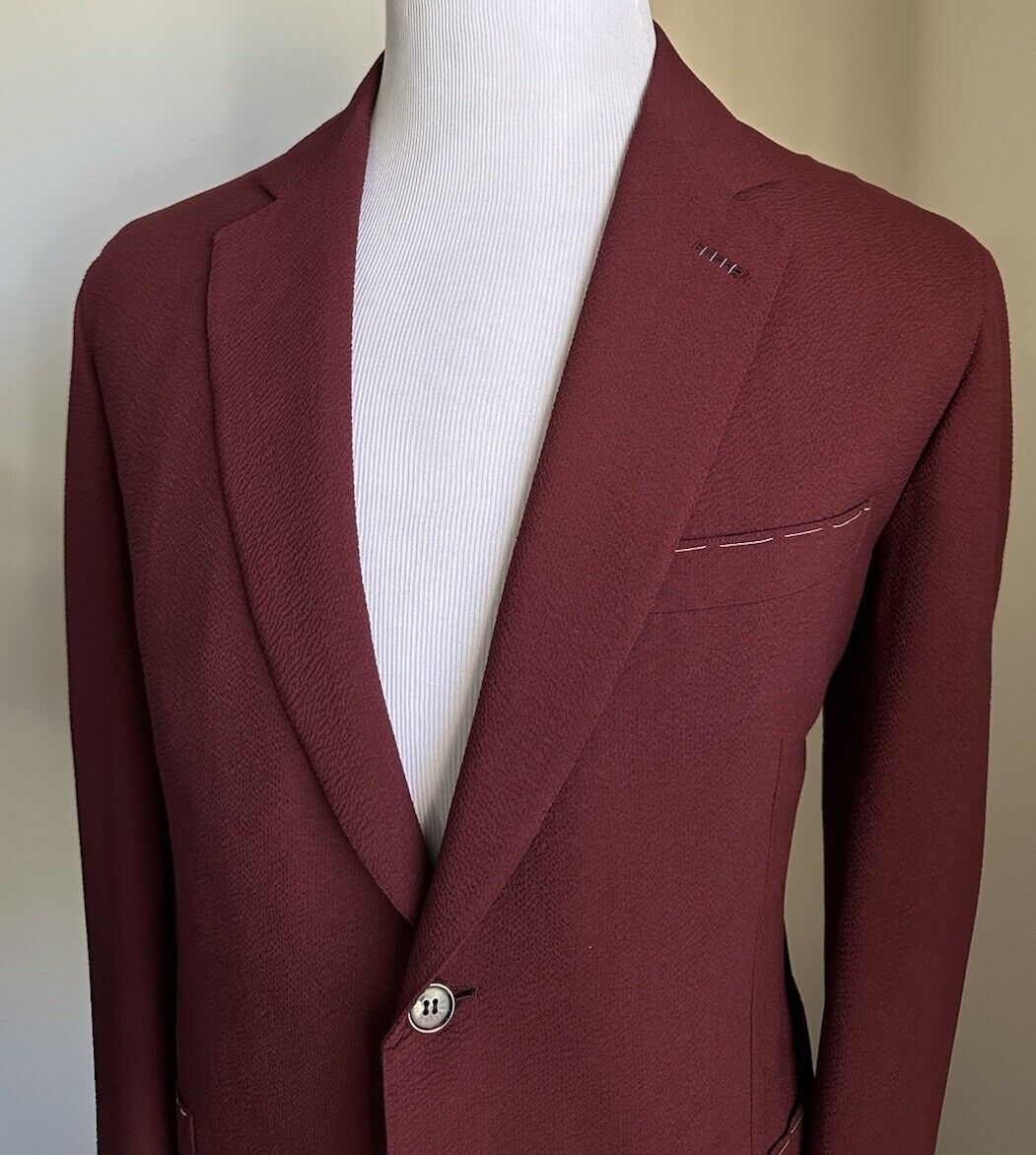 Brioni Men’s Wool/Silk Sport Coat Blazer Jacket Burguy 40R US/50R Eu New $5400