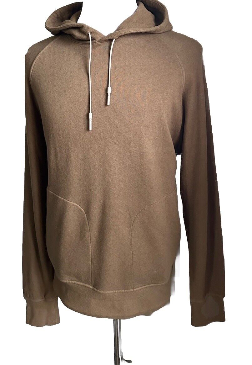 NWT $1195 Ermenegildo Zegna Hoodie Sweater Pullover Khaki 50 Eu ( M-L )